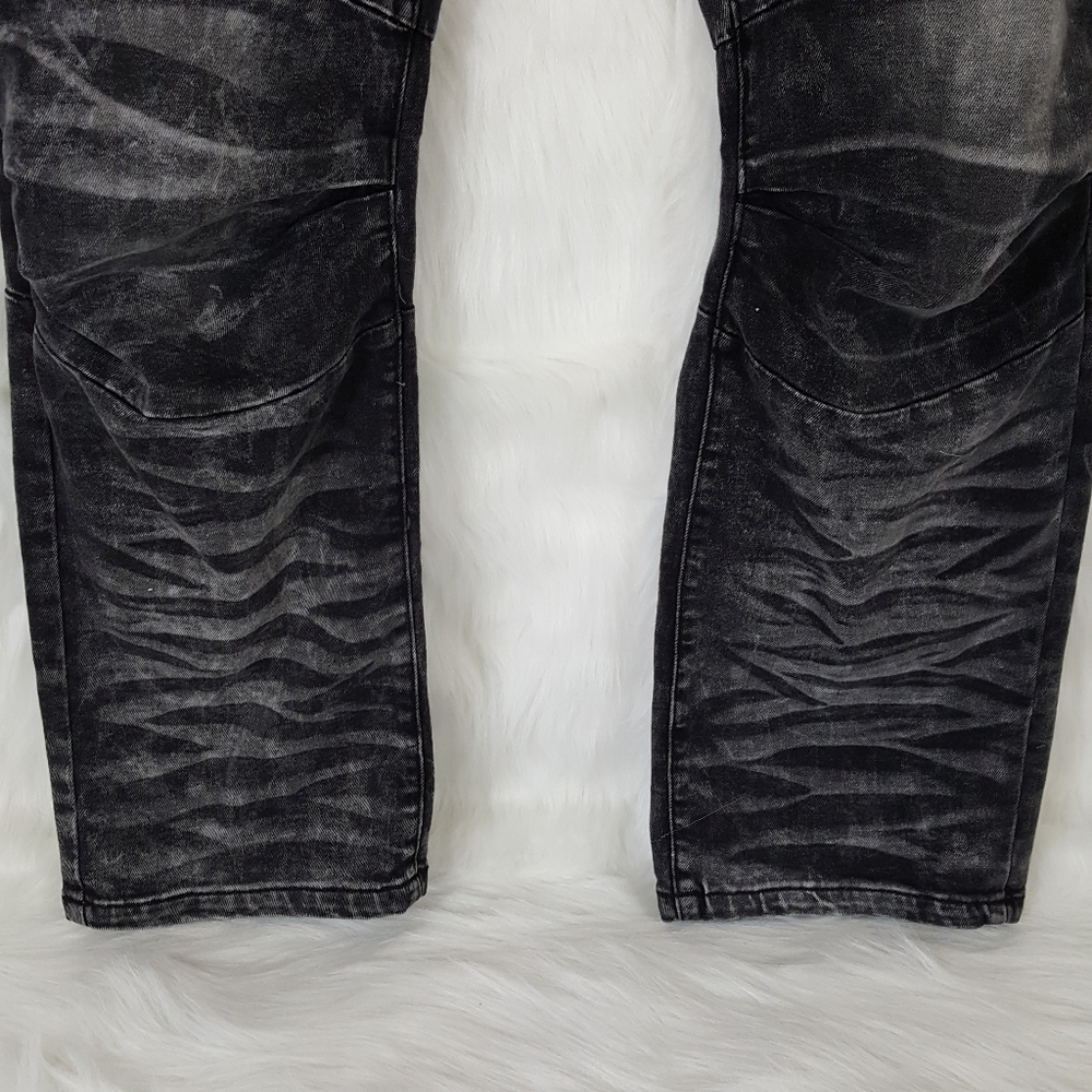 Blue Stitch Black Moto Jeans Big & Tall - Picture 8 of 8